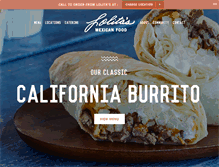 Tablet Screenshot of lolitasmexicanfood.com